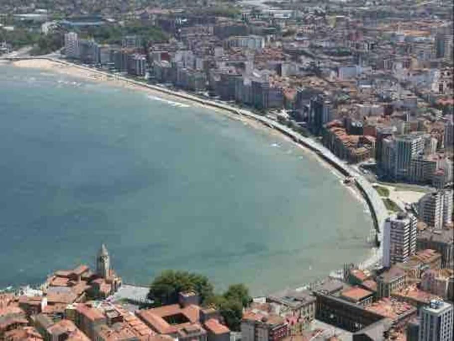 Apartamento A 100Metros De La Playa De San Lorenzo Gijón Kültér fotó